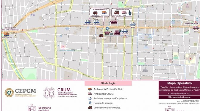 Sigue estas recomendaciones de PC por el desfile del 30 de septiembre, en Morelia