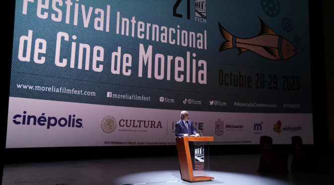 Inaugura Bedolla la edición 21 del Festival Internacional de Cine de Morelia