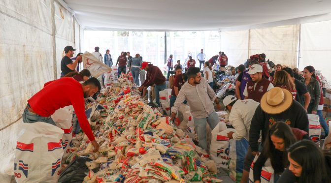 Michoacán se solidariza con afectados de Otis, víveres del Festival Jalo serán enviados a Guerrero