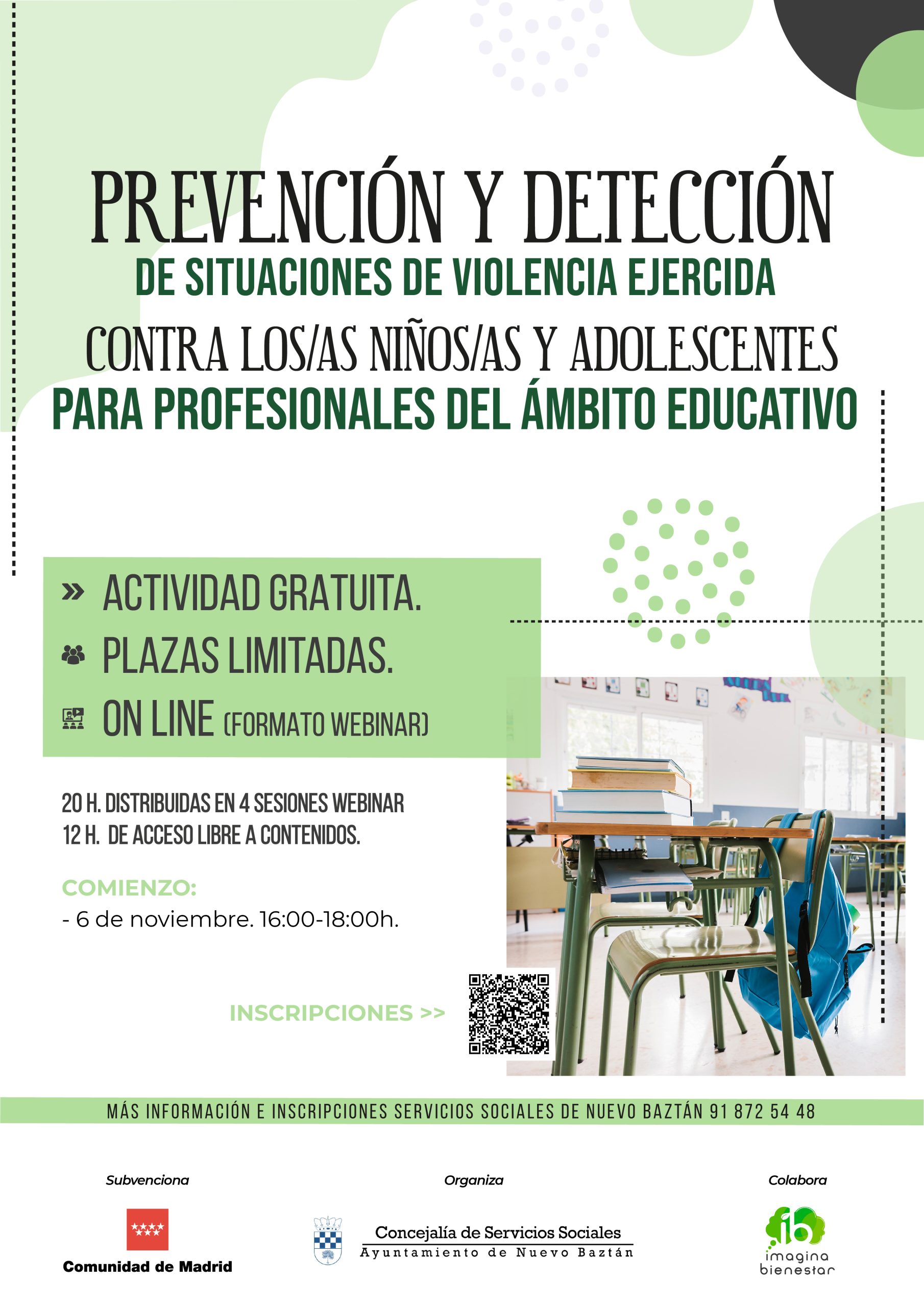 Taller para profesionales de la Educación desde Servicios Sociales