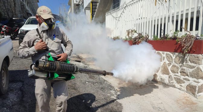 Brigadas sanitarias de Michoacán se la rifan en Guerrero contra el dengue
