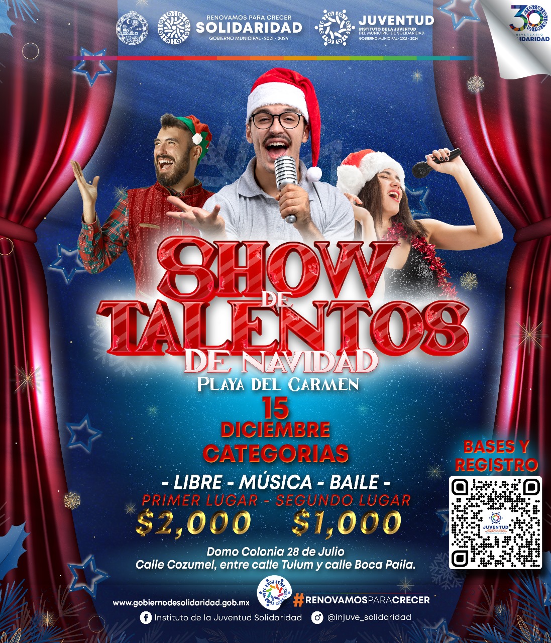 Invitan a participar en ¡Show de Talentos de Navidad! – H. Ayuntamiento de Solidaridad